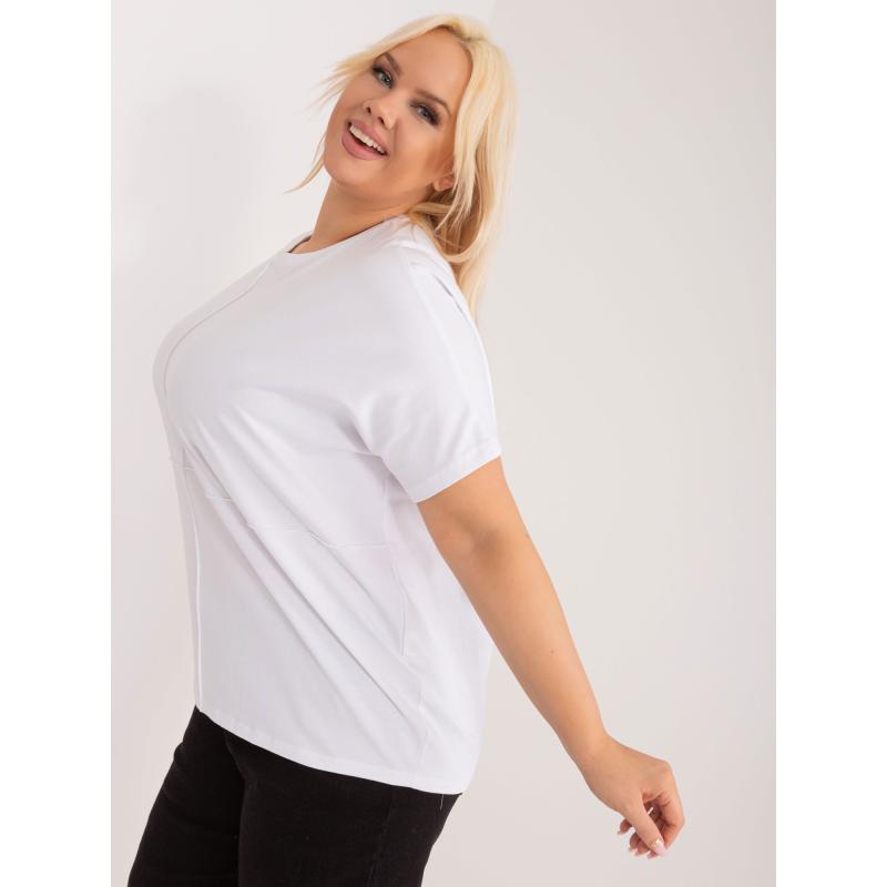 Dámská halenka plus size EVAR bílá 