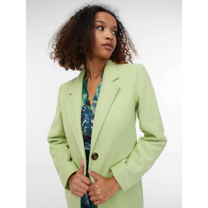 Svetlozelený dámsky kabát