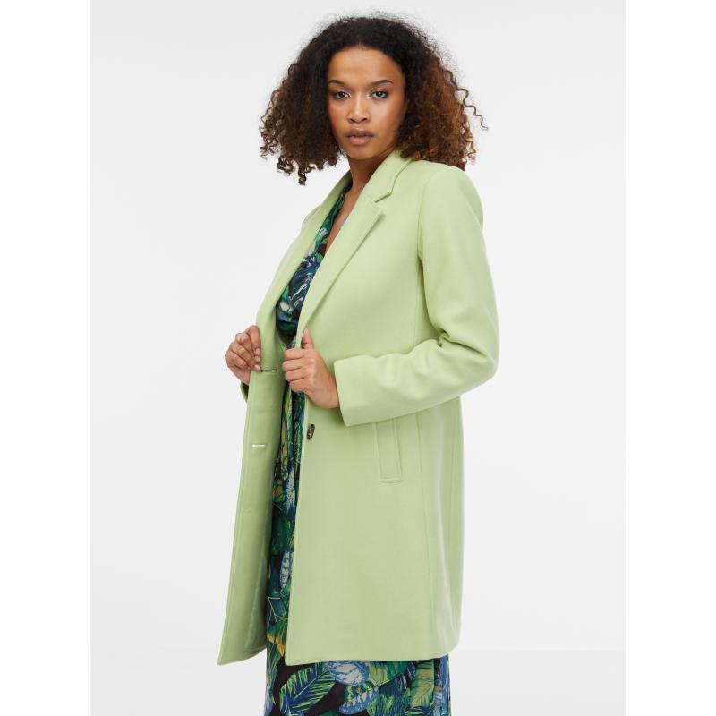 Svetlozelený dámsky kabát