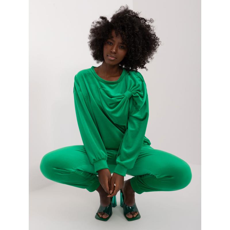 Női szett pulóverrel ZORA zöld
