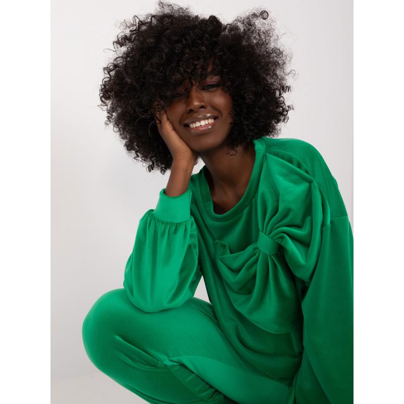 Dámský komplet s mikinou ZORA zelený  