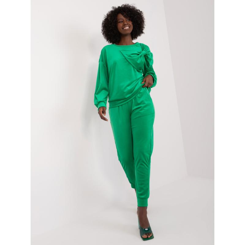 Dámský komplet s mikinou ZORA zelený  