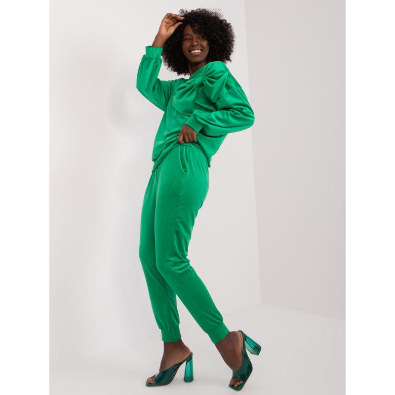 Dámský komplet s mikinou ZORA zelený  