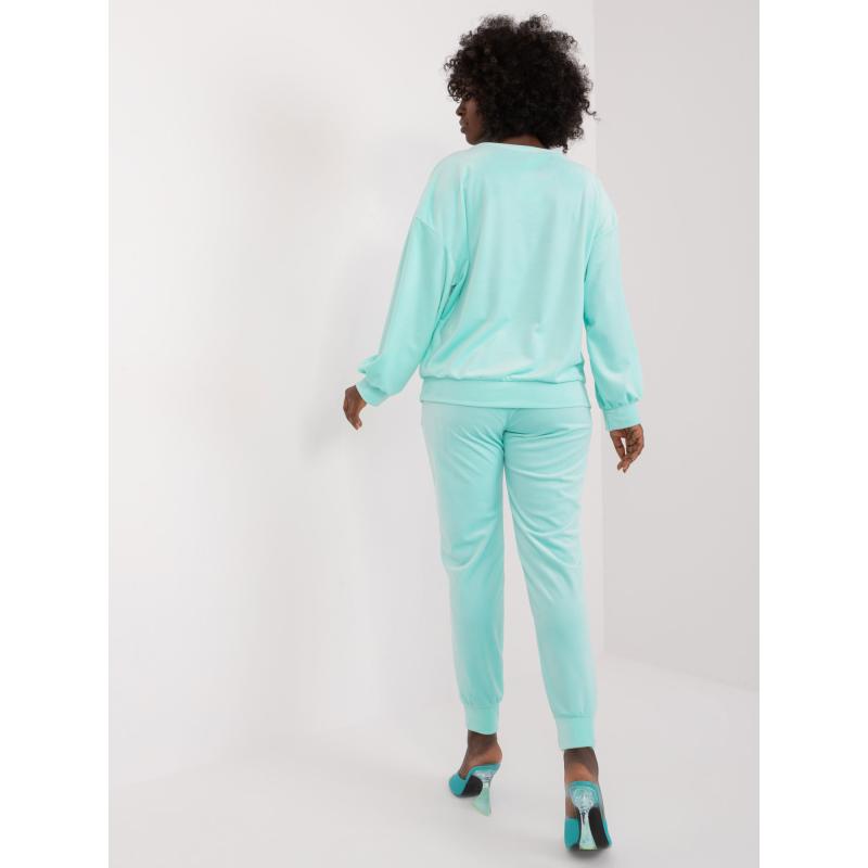 Női velúr szett KORA menta