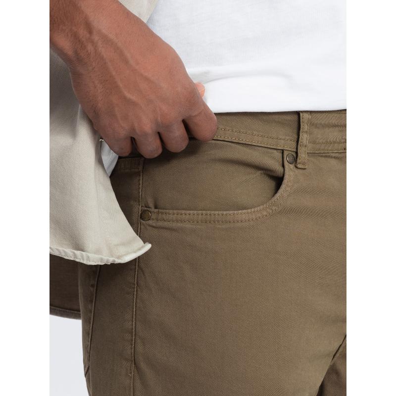 Pánské chino kalhoty V3 OM-PACP-0151 olivové 