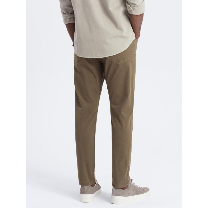 Pánské chino kalhoty V3 OM-PACP-0151 olivové 