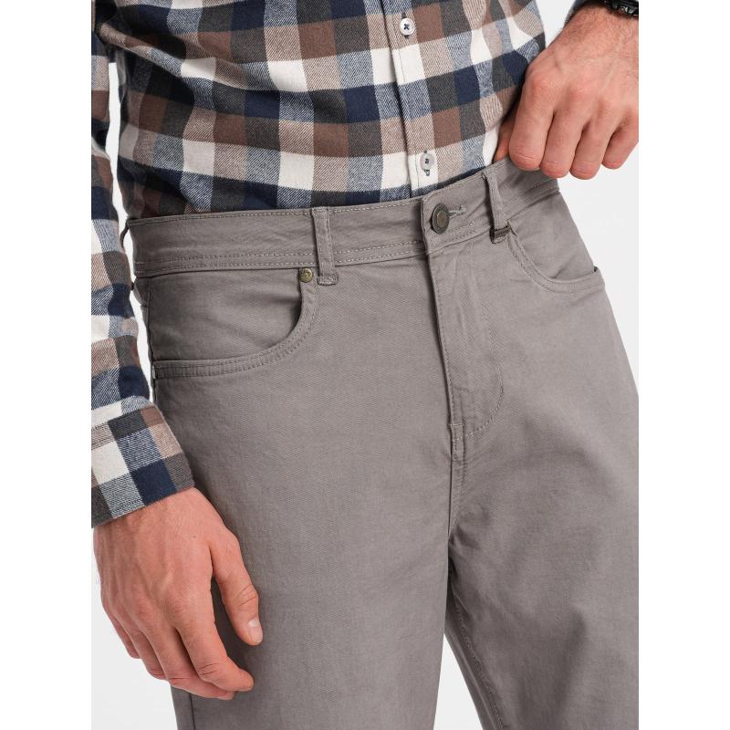 Férfi chino nadrág V5 OM-PACP-0151 sötét bézs