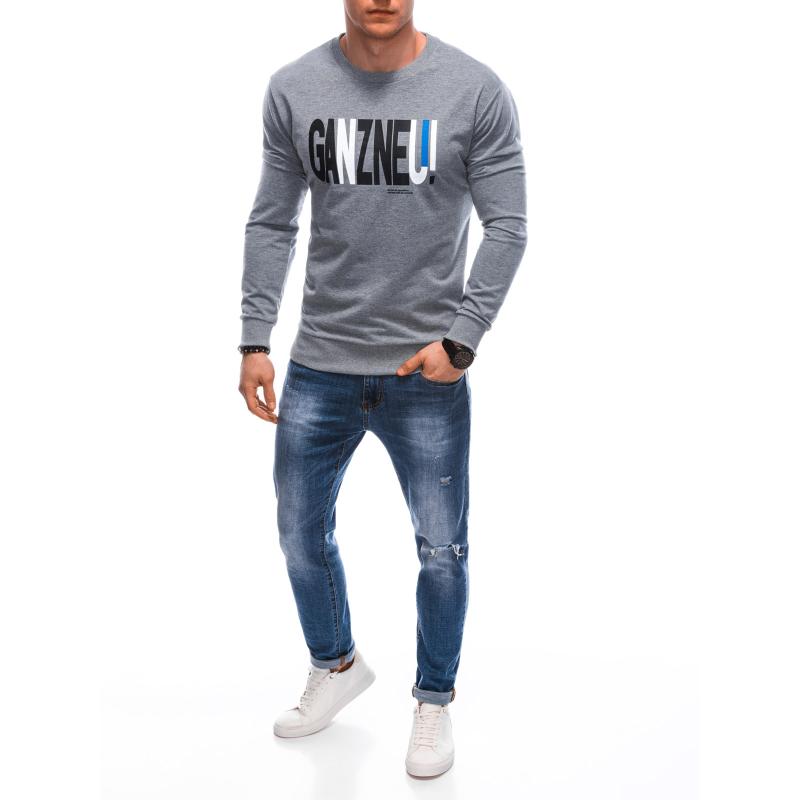 Pánska mikina B1652 sivá