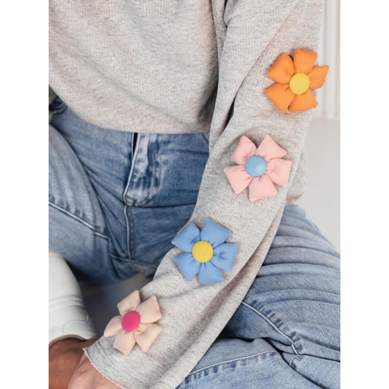 Női nagyméretű pulóver RAWEL szürke