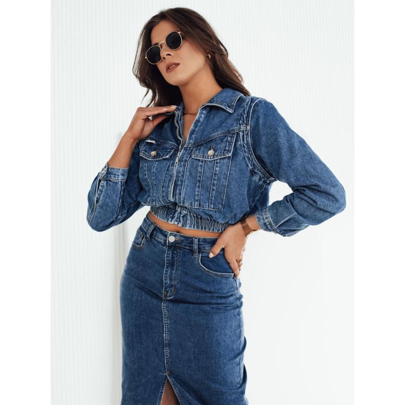 Női midi farmer szoknya LIRONZ kék