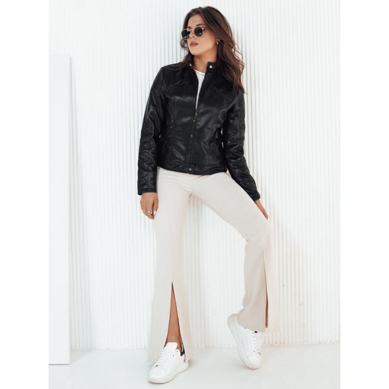 Dámská koženková bunda KLIROS černá