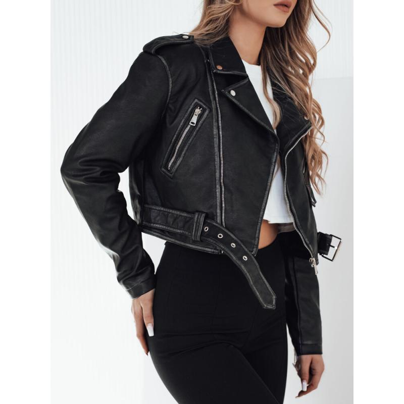 Dámská koženková bunda PALIGOR černá