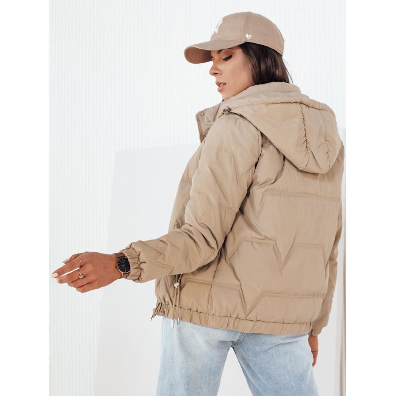 Női steppelt kabát ZERNI khaki