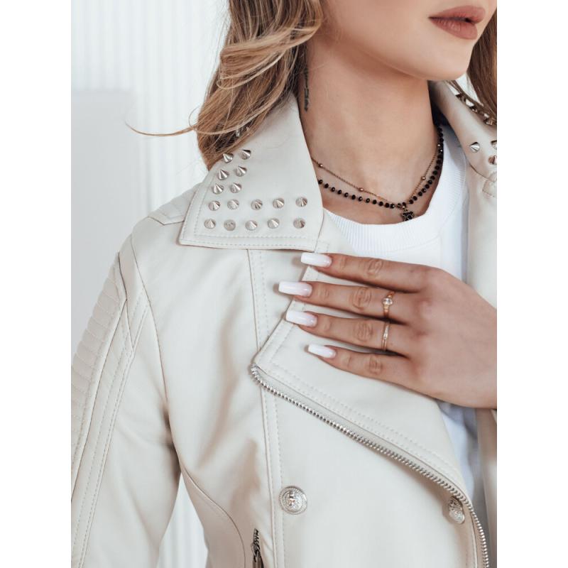 Női bőrdzseki TRUCCO bézs