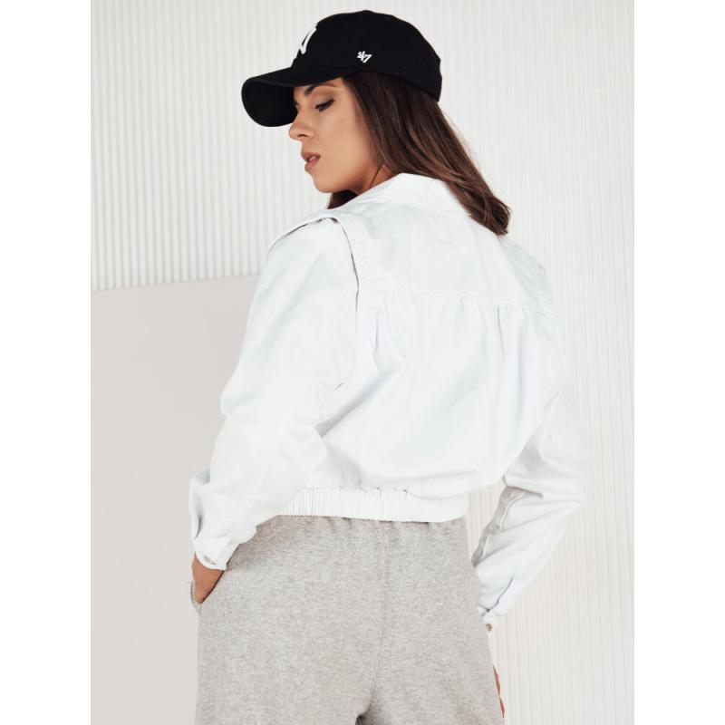 Női farmerdzseki BLIRNA fehér