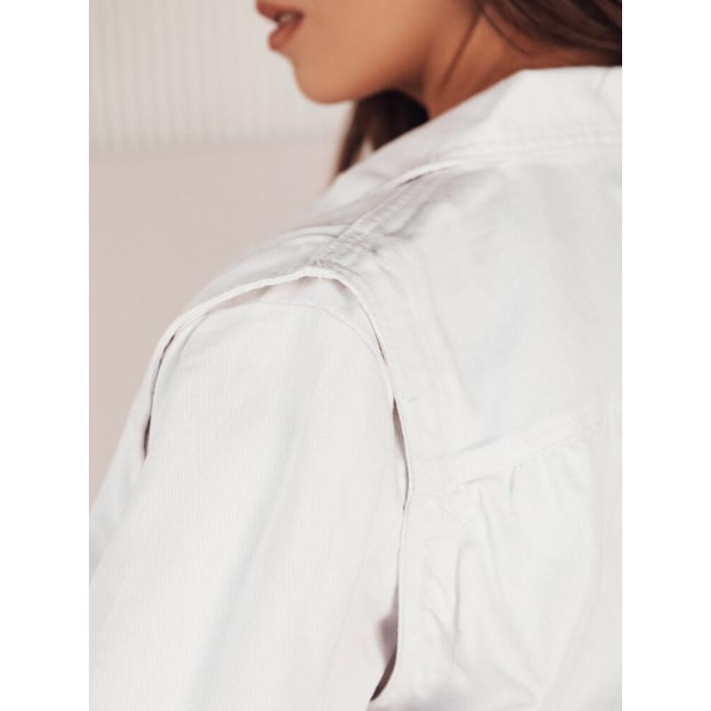 Női farmerdzseki BLIRNA fehér