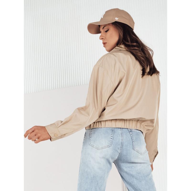 Dámska prechodná bunda ISTAN tmavobéžová