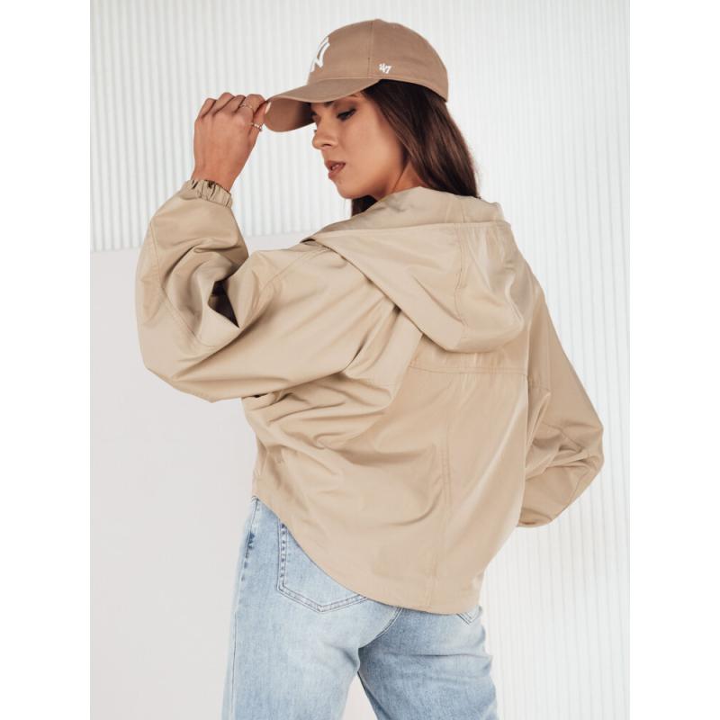 Dámska oversize bunda CATRAL tmavo béžová