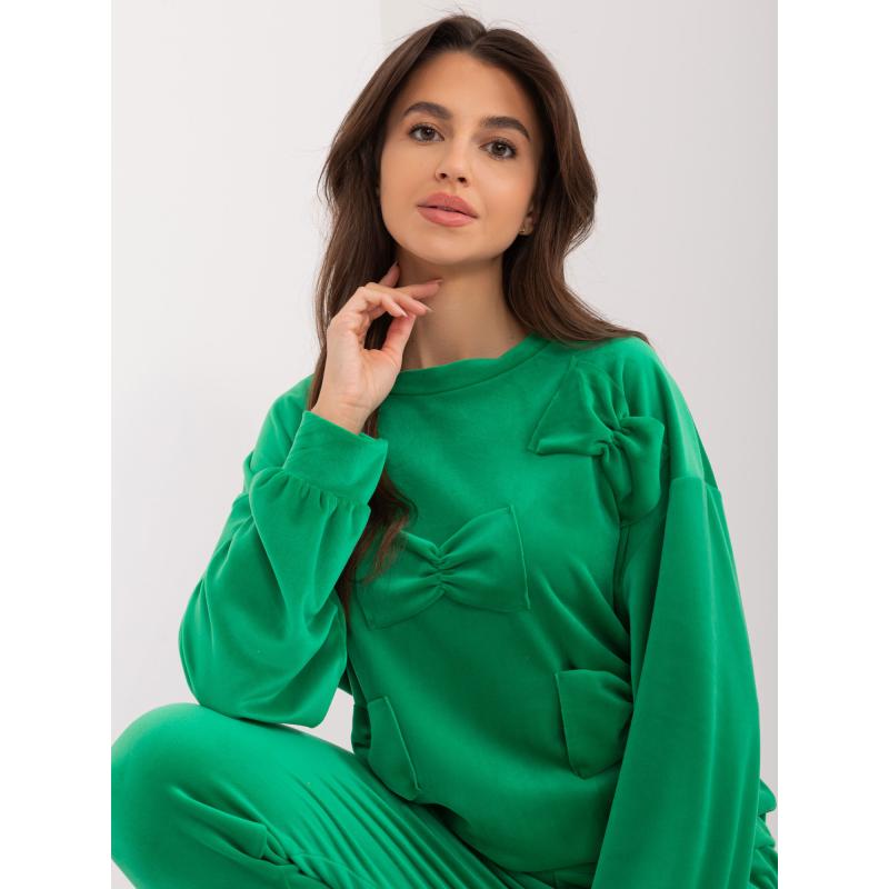 Női szett masnival URA zöld