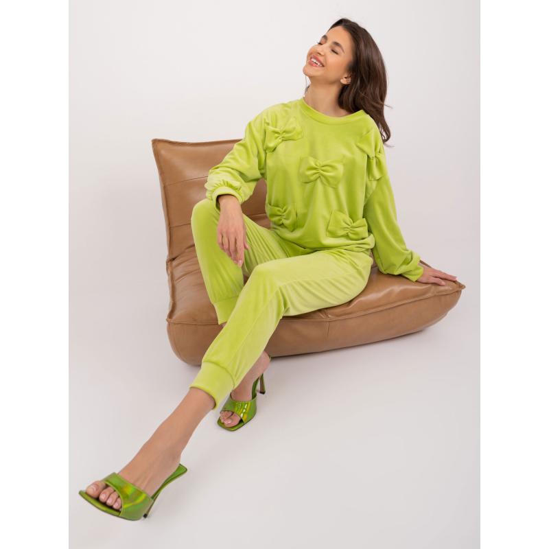 Női szett pulóverrel és nadrággal ERA lime zöld