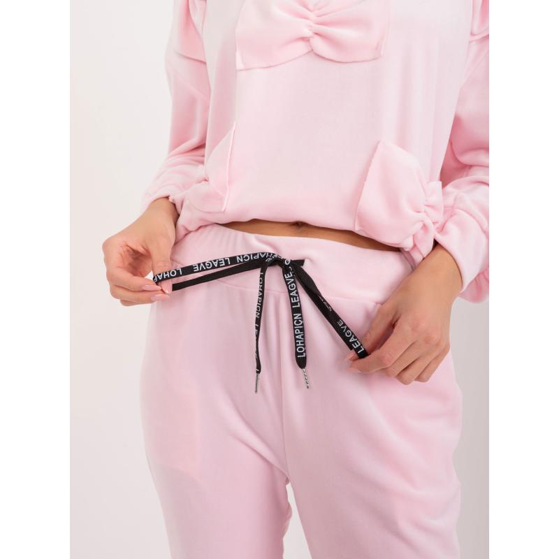 Női szett blúzzal DAM világos rózsaszínű