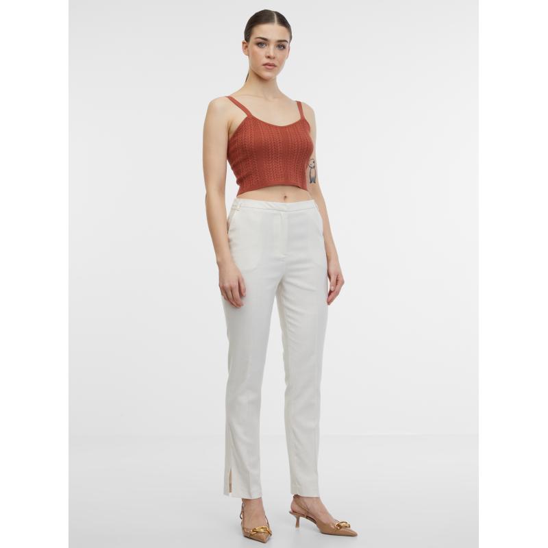 Béžové dámské kalhoty