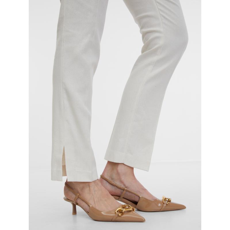 Béžové dámské kalhoty