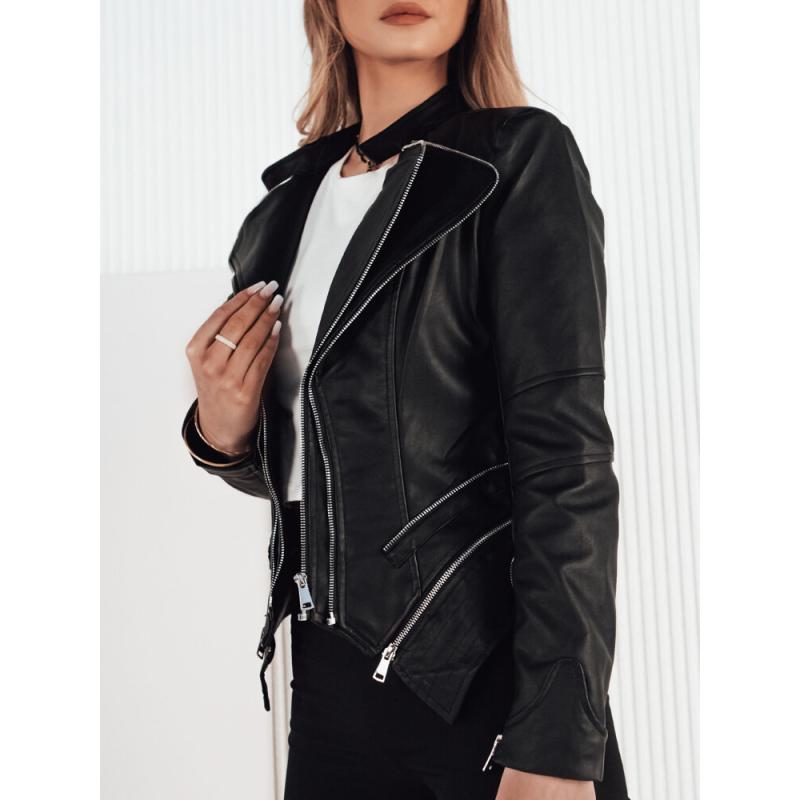 Dámská koženková bunda AGER černá