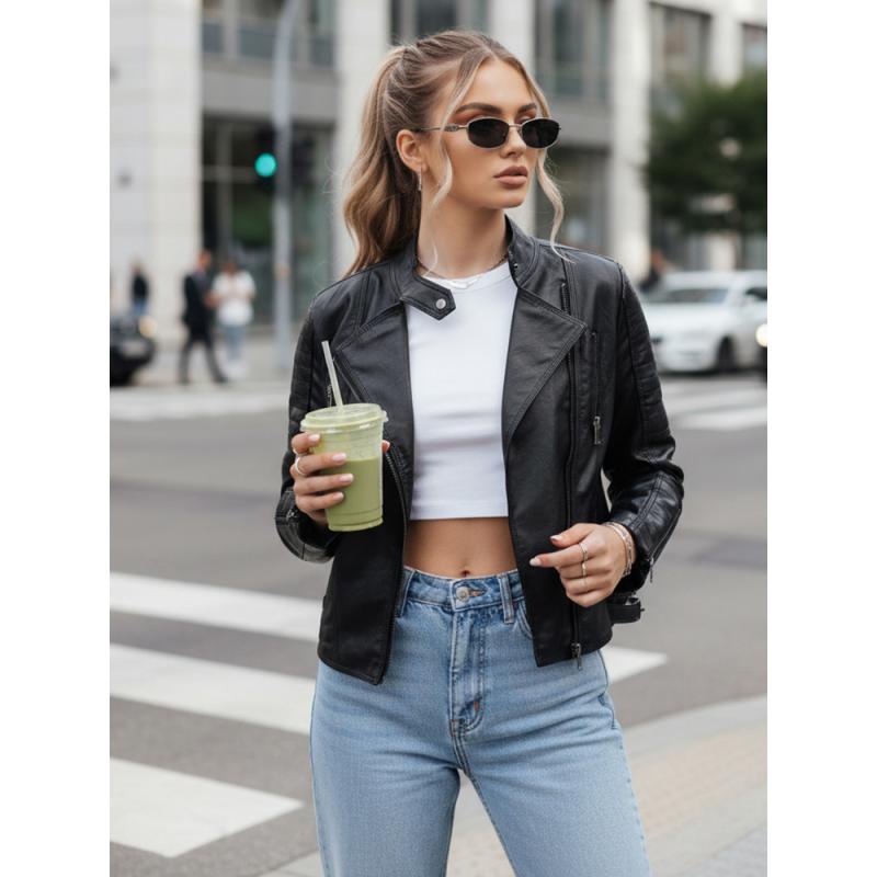 Dámská koženková bunda BAILO černá