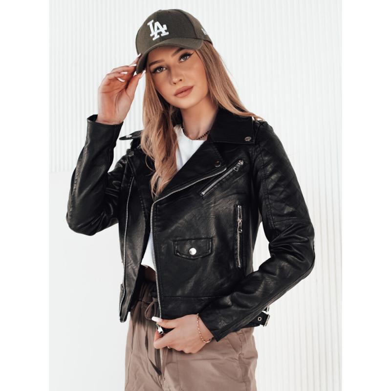 Dámská koženková bunda ERIETA černá