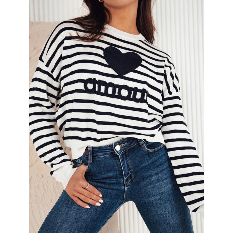 Női pulóver NOVES sötétkék