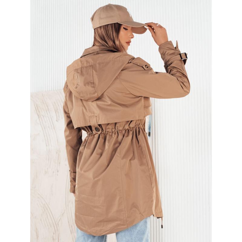 Női parka dzseki BRENS bézs