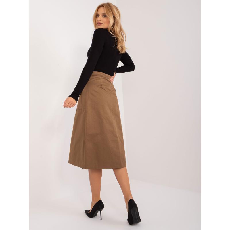 Dámská sukně s podšívkou midi CARGO hnědá 
