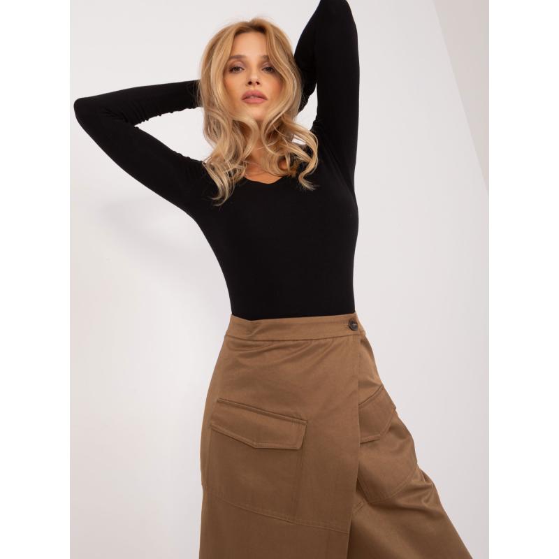 Dámská sukně s podšívkou midi CARGO hnědá 