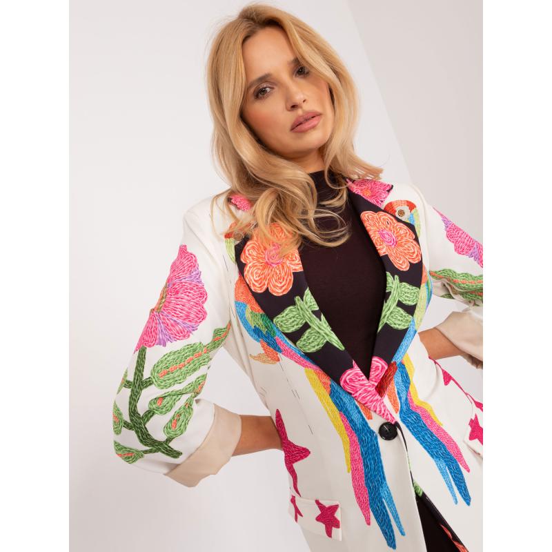 Dámské sako s potiskem ANGE krémové 