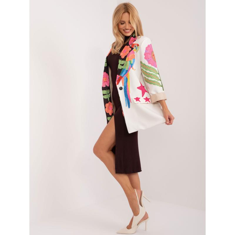 Dámské sako s potiskem ANGE krémové 