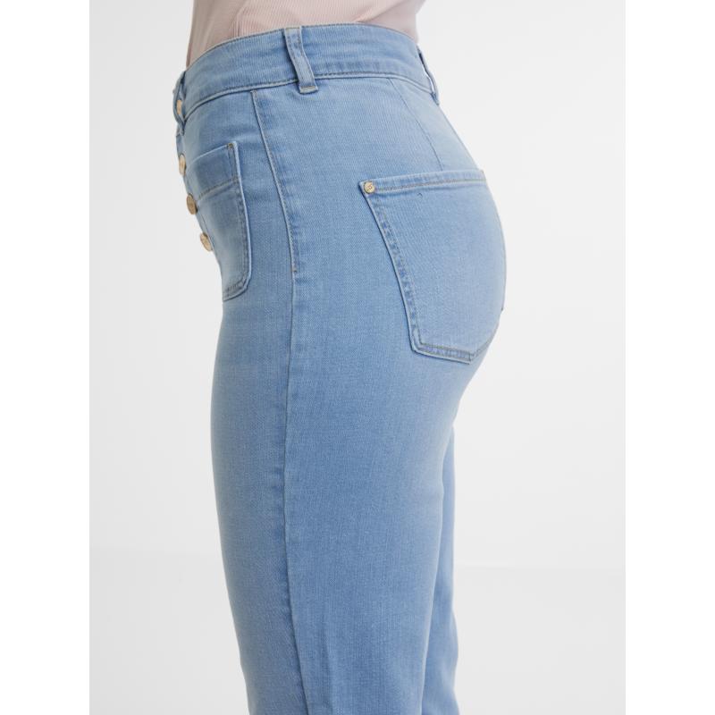 Világoskék bootcut farmer