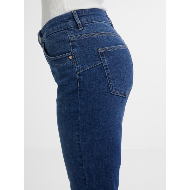Tmavomodré dámske džínsy bootcut