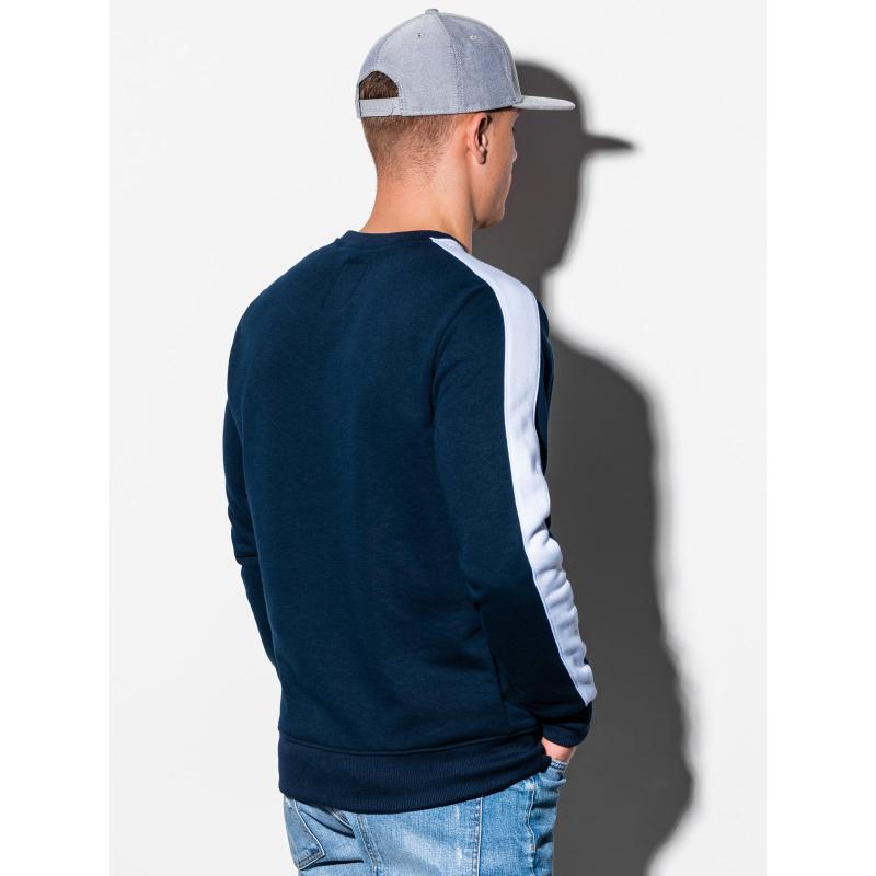 Pánská mikina bez kapuce OM-SSNZ-22FW-010 V2 tmavě modrá