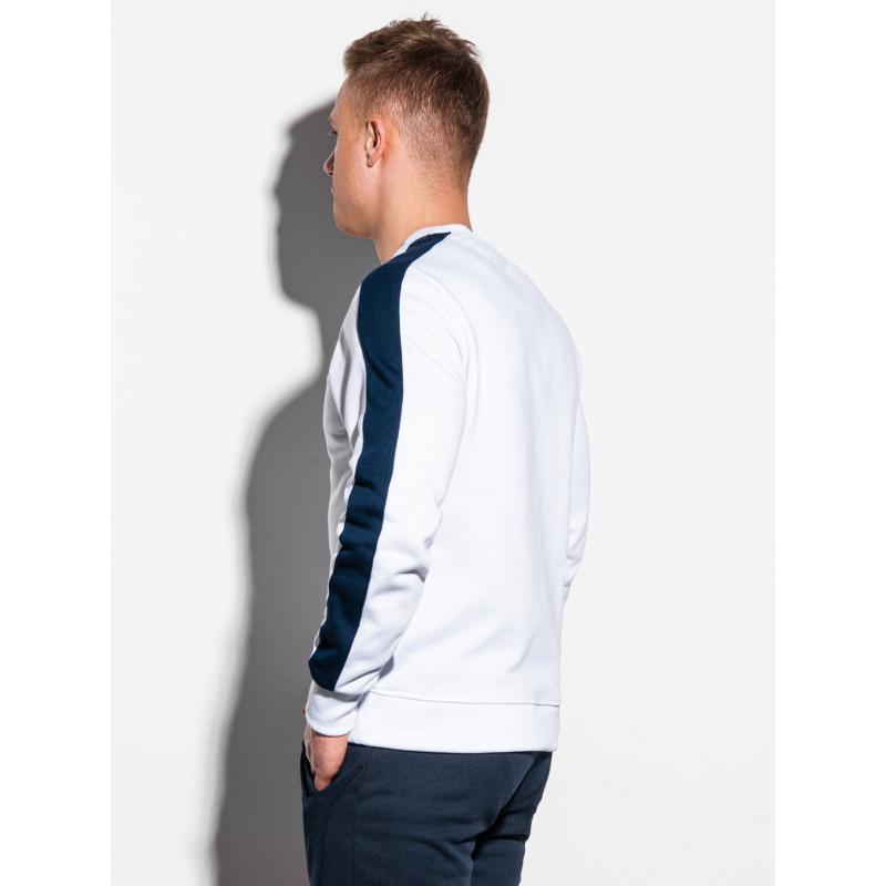 Pánská mikina bez kapuce OM-SSNZ-22FW-010 V3 bílá