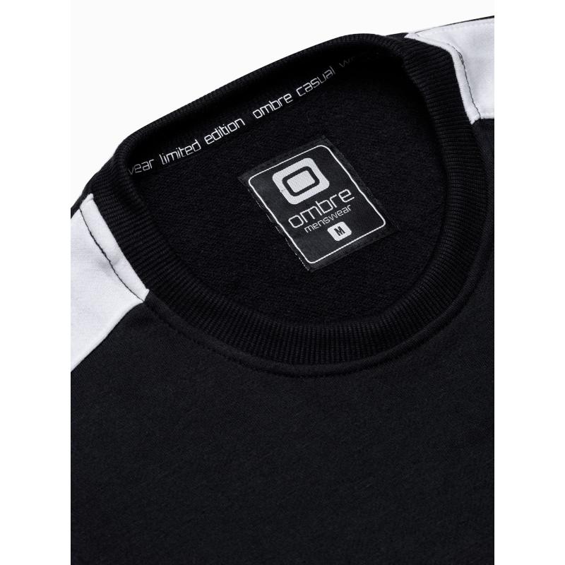 Pánská mikina bez kapuce OM-SSNZ-22FW-010 V4 černá