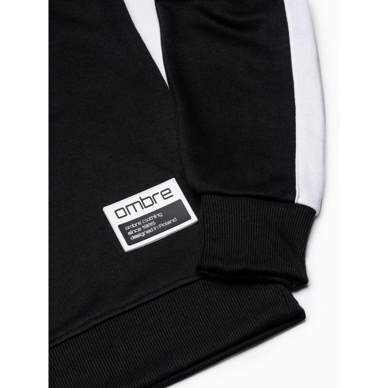 Pánská mikina bez kapuce OM-SSNZ-22FW-010 V4 černá