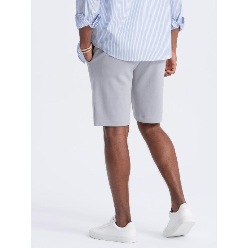 Pánské šortky SLIM FIT světle šedé 