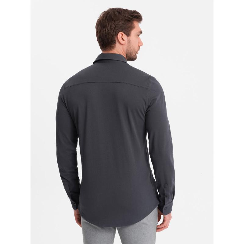 Pánská bavlněná košile REGULAR grafitová