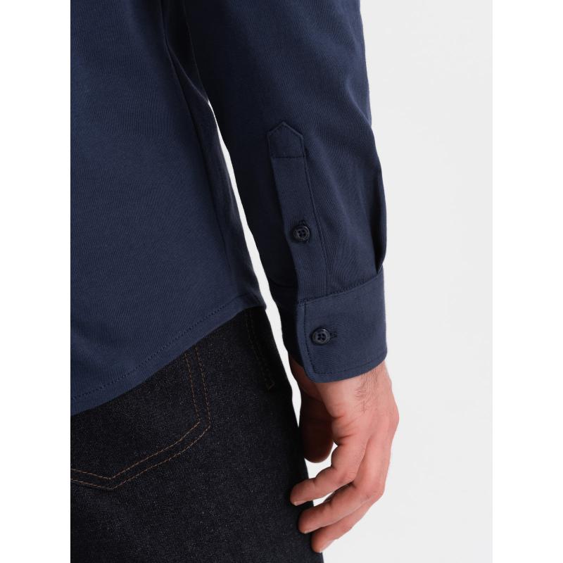 Pánská bavlněná košile REGULAR tmavě modrá 