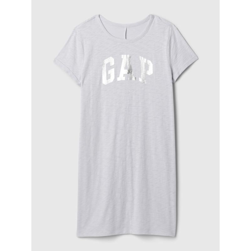 Šaty s kovovým logom