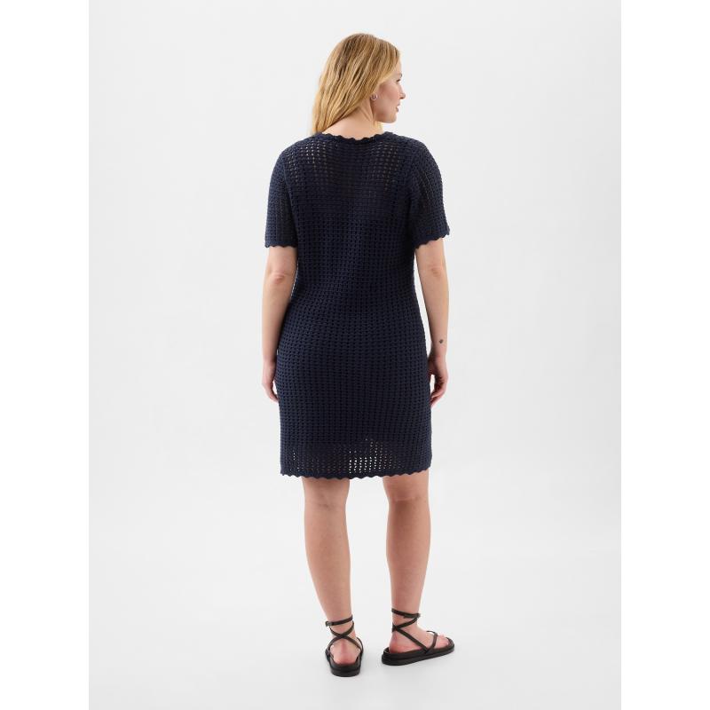 Háčkované mini šaty