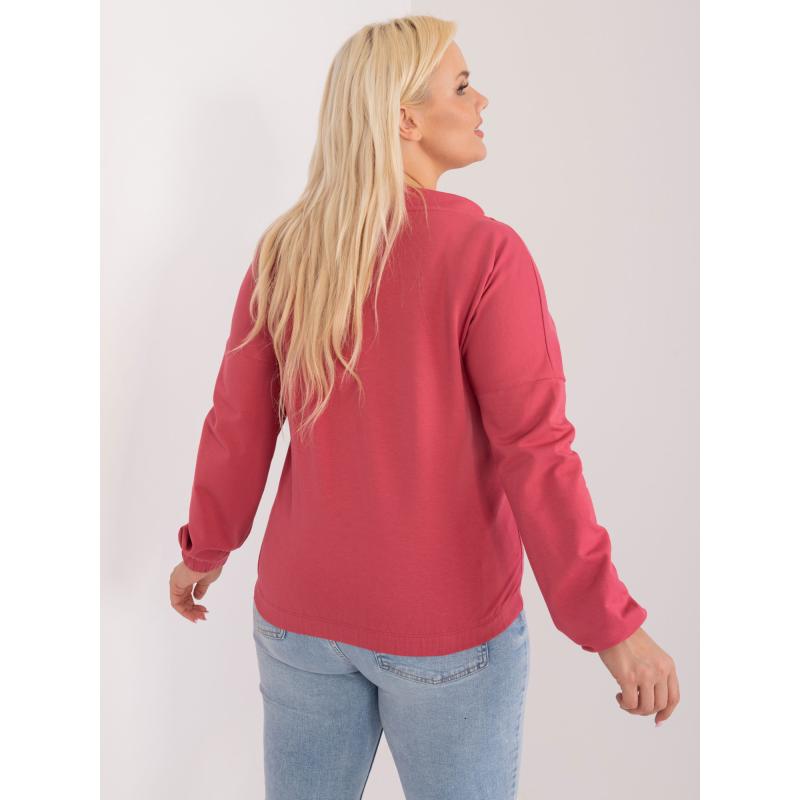 Dámská halenka pro volný čas plus size Bava korálová 