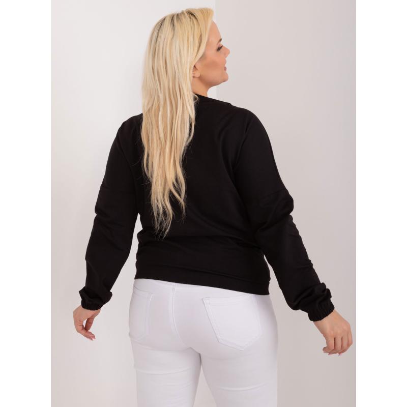 Dámská halenka s dlouhými rukávy plus size MOTA černá 