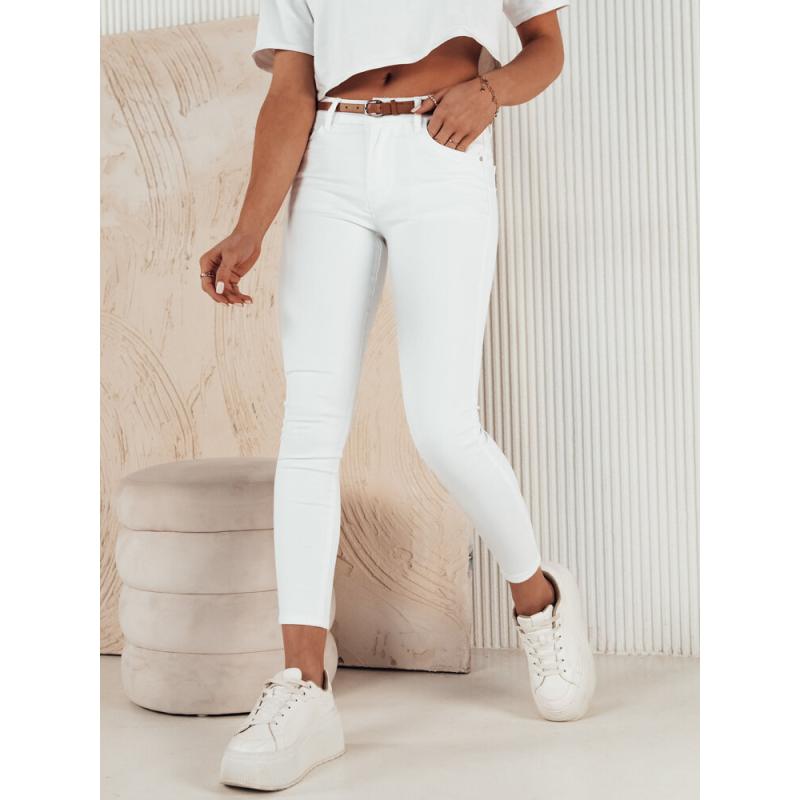 Dámské džínové kalhoty CLARET bílé